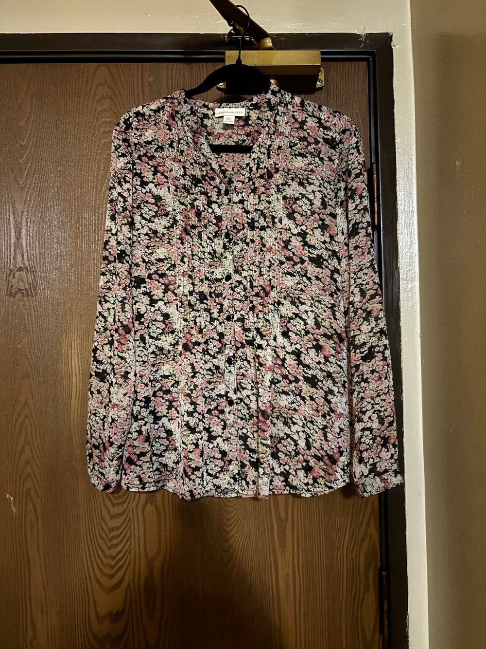 NWOT Appleseed’s Floral Boho Flowy Fall Work Office Top Shirt Blouse